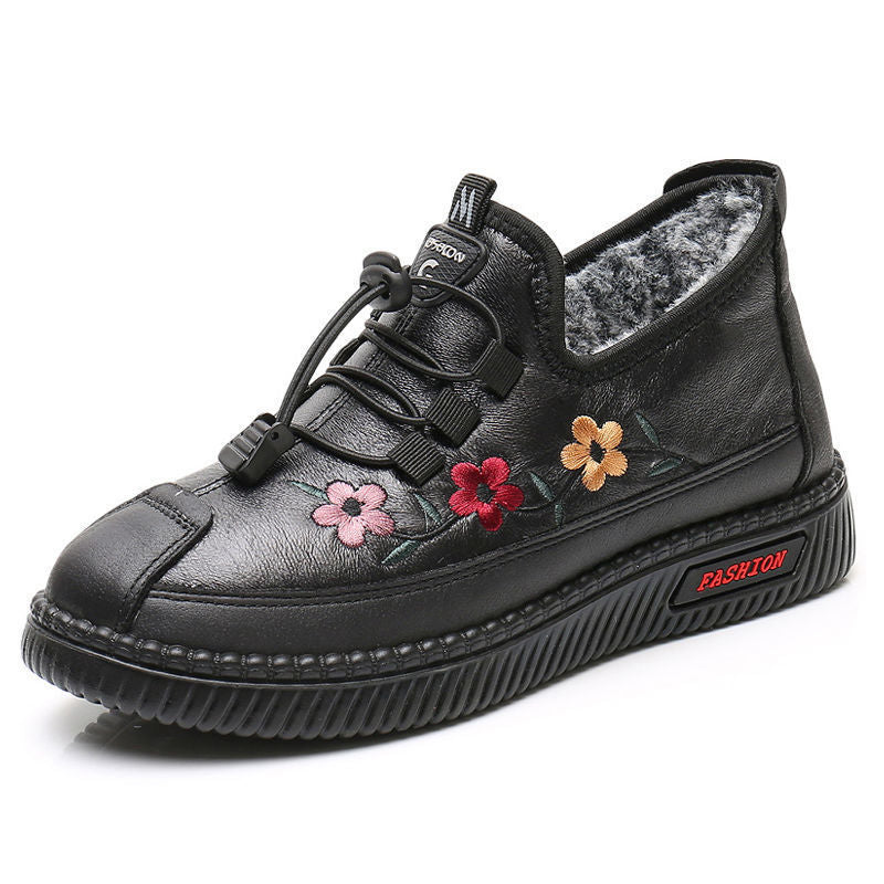 Fashion Warm Mother Shoes Non-slip Thickening